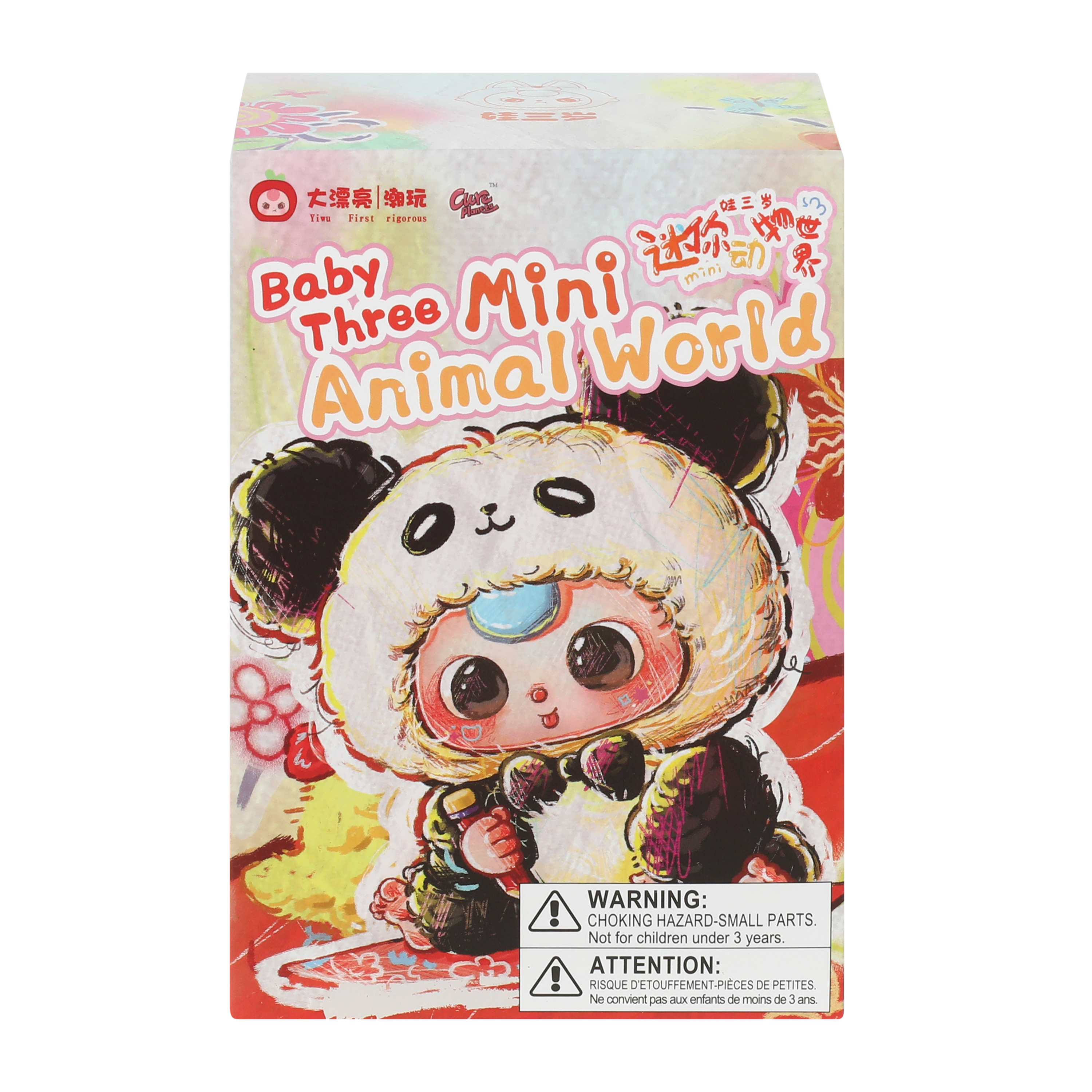 Baby Three Mini Animal World Plush Figure (Styles May Vary)
