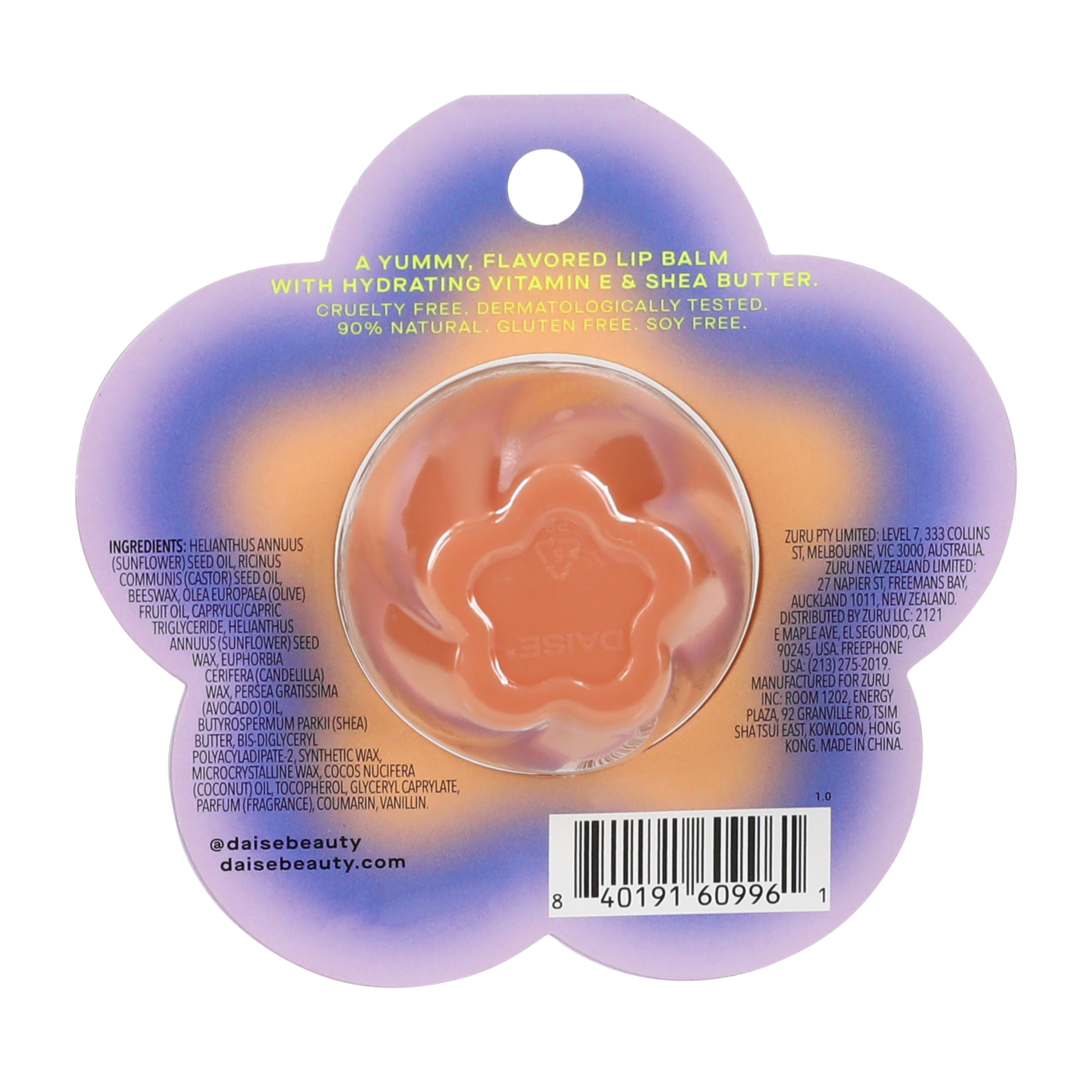 Daise Very Vanilla Hydrating Lip Balm 0.2oz