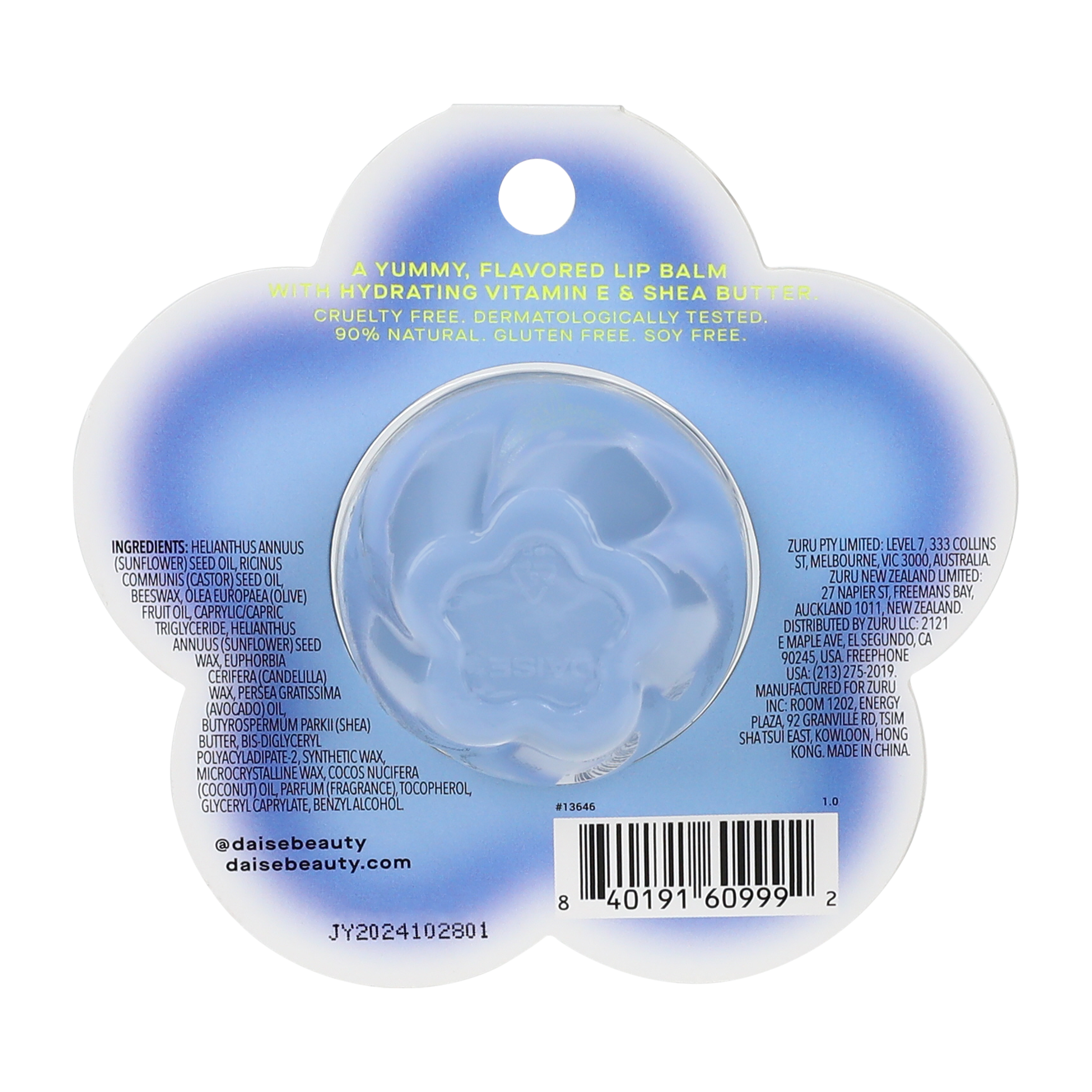 Daise Coconut Breeze Hydrating Lip Balm 0.2oz