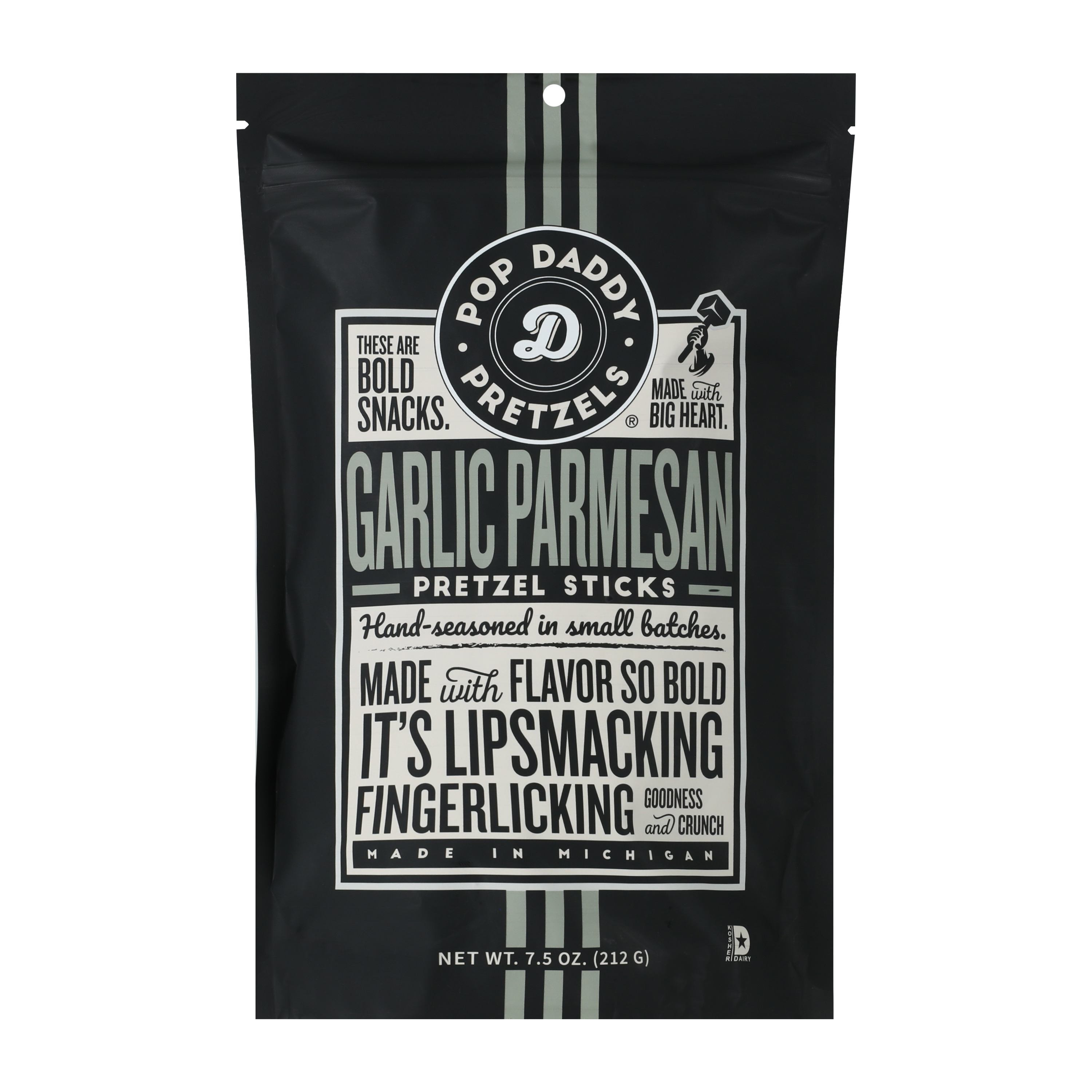 Pop Daddy Garlic Parmesan Pretzel Sticks 7.5oz