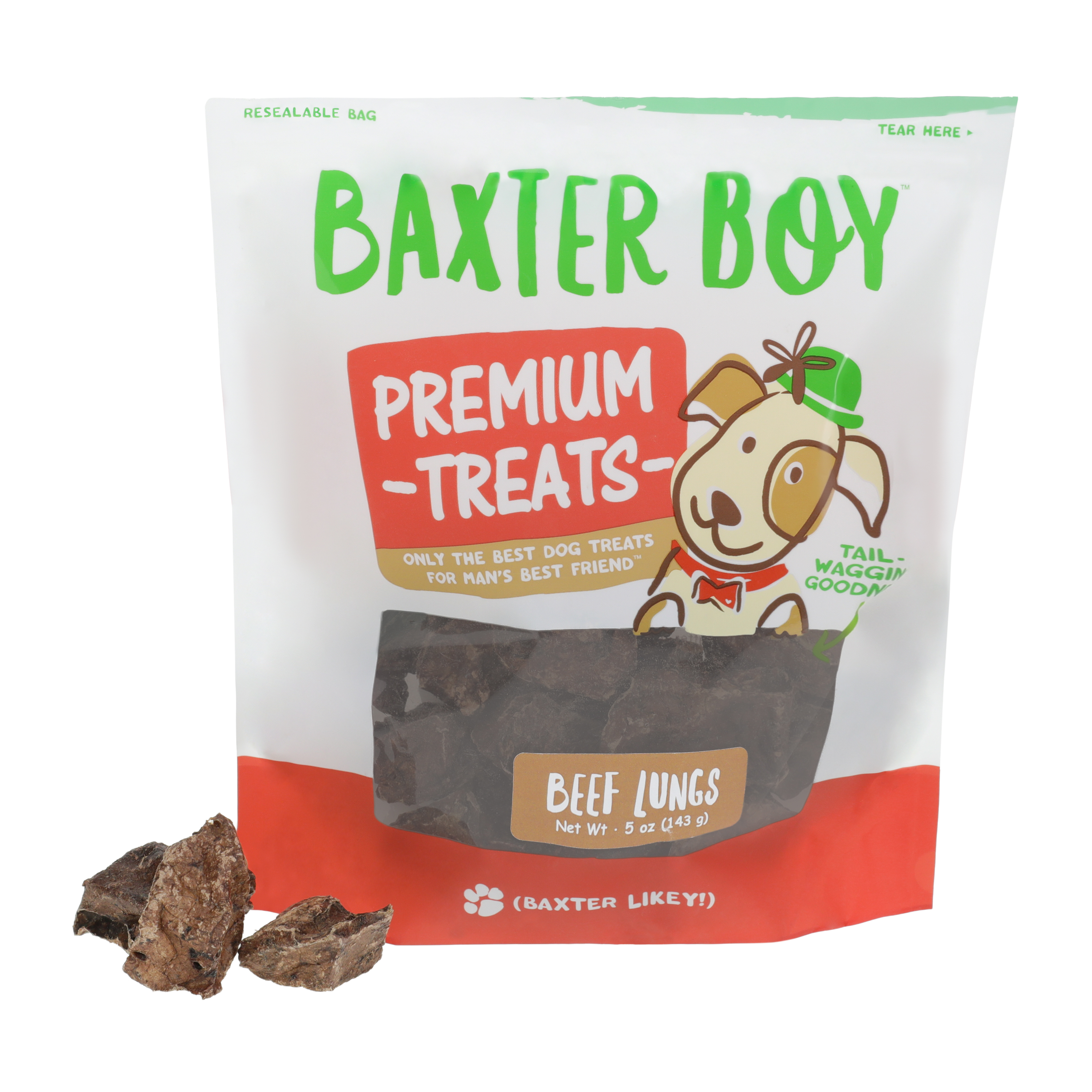 Baxter Boy™ Beef Lungs Premium Treats 5oz
