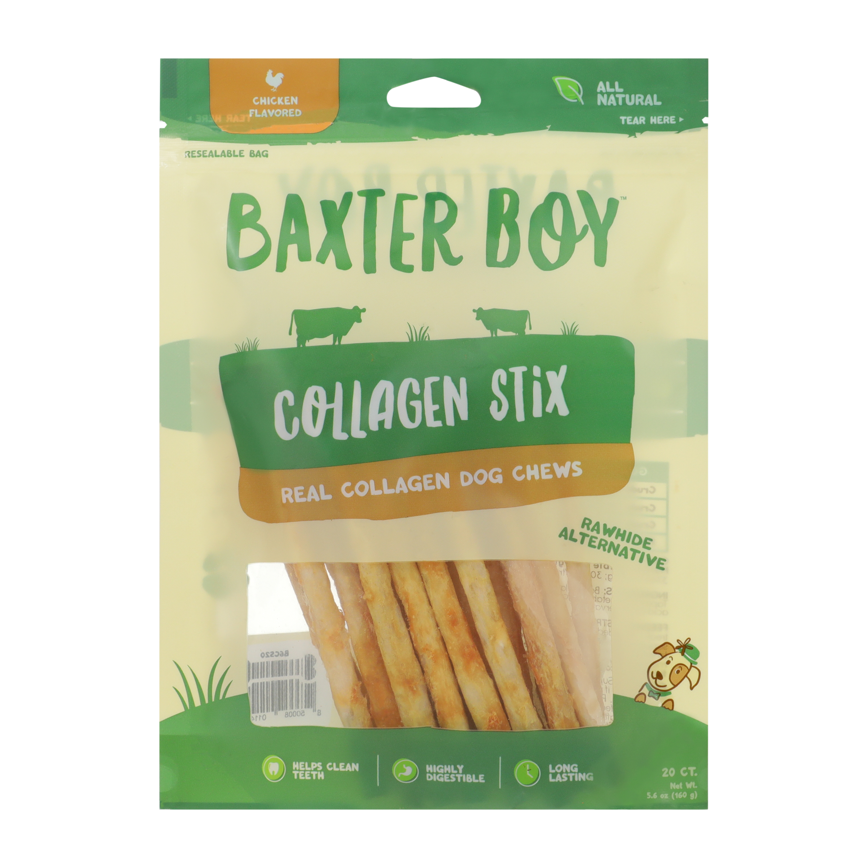 Baxter Boy™ Chicken Flavored Collagen Stix Dog Chews 20-Pack 5.5oz