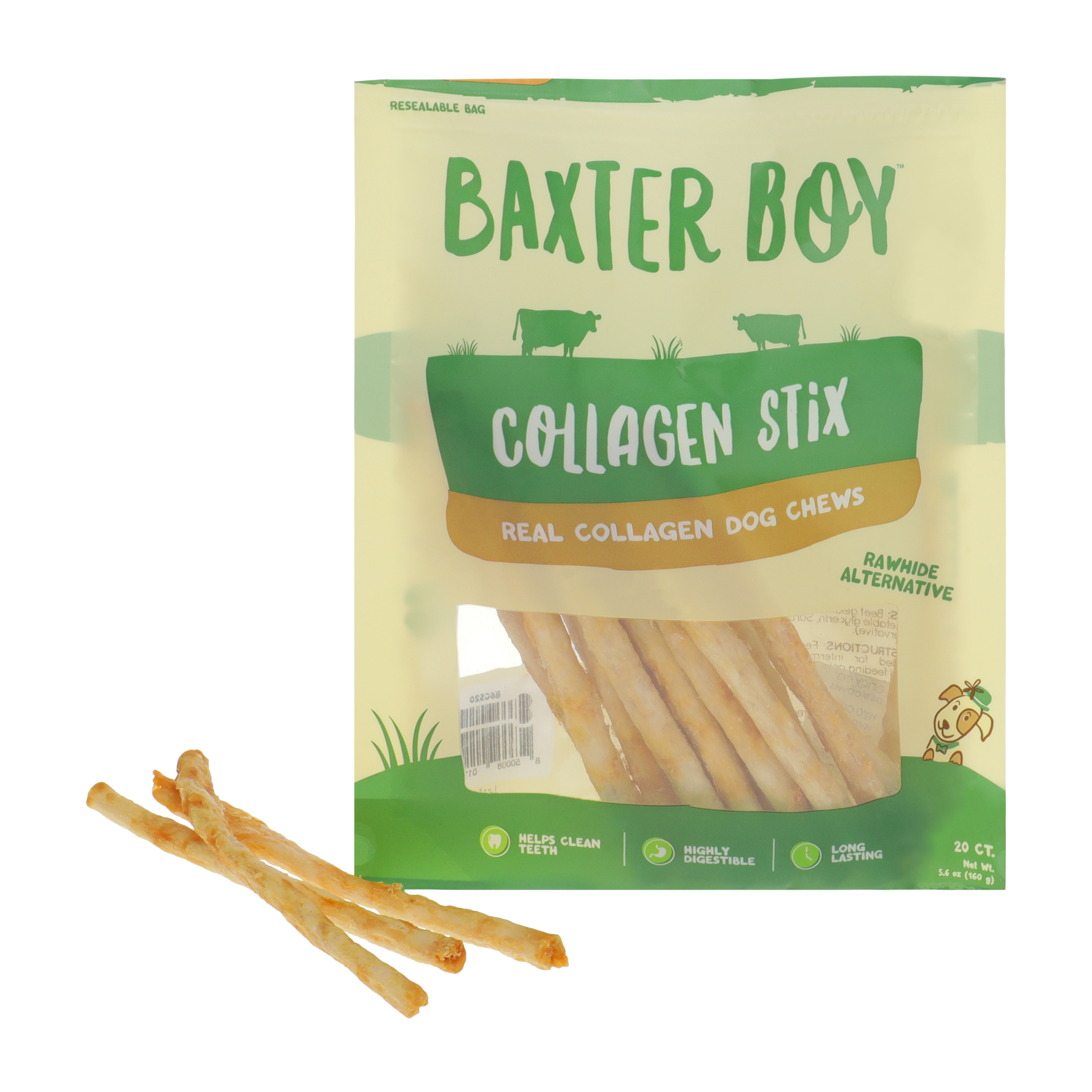 Baxter Boy™ Chicken Flavored Collagen Stix Dog Chews 20-Pack 5.5oz