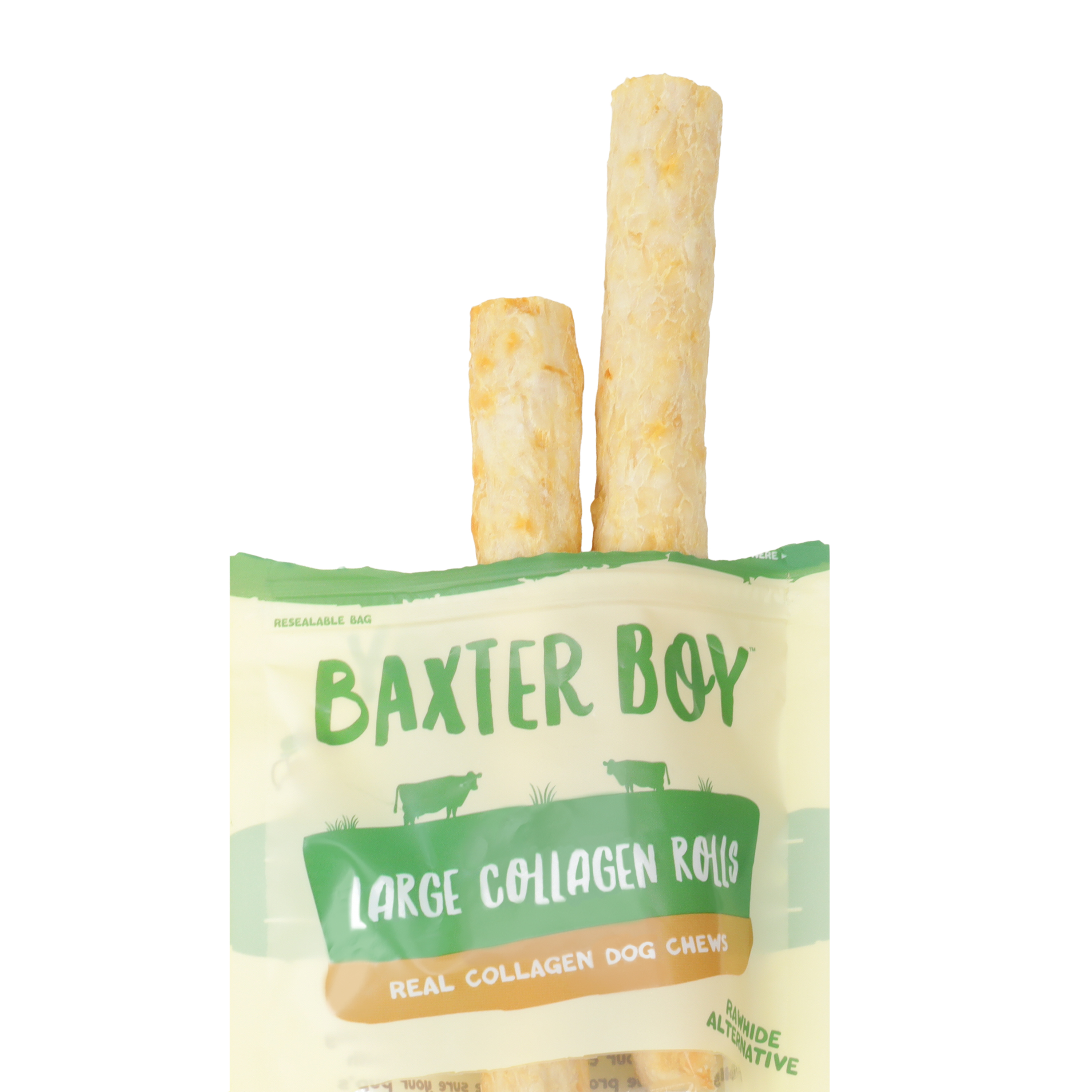 Baxter Boy™ Chicken Flavored Large Collagen Rolls 2-Pack 6.3oz
