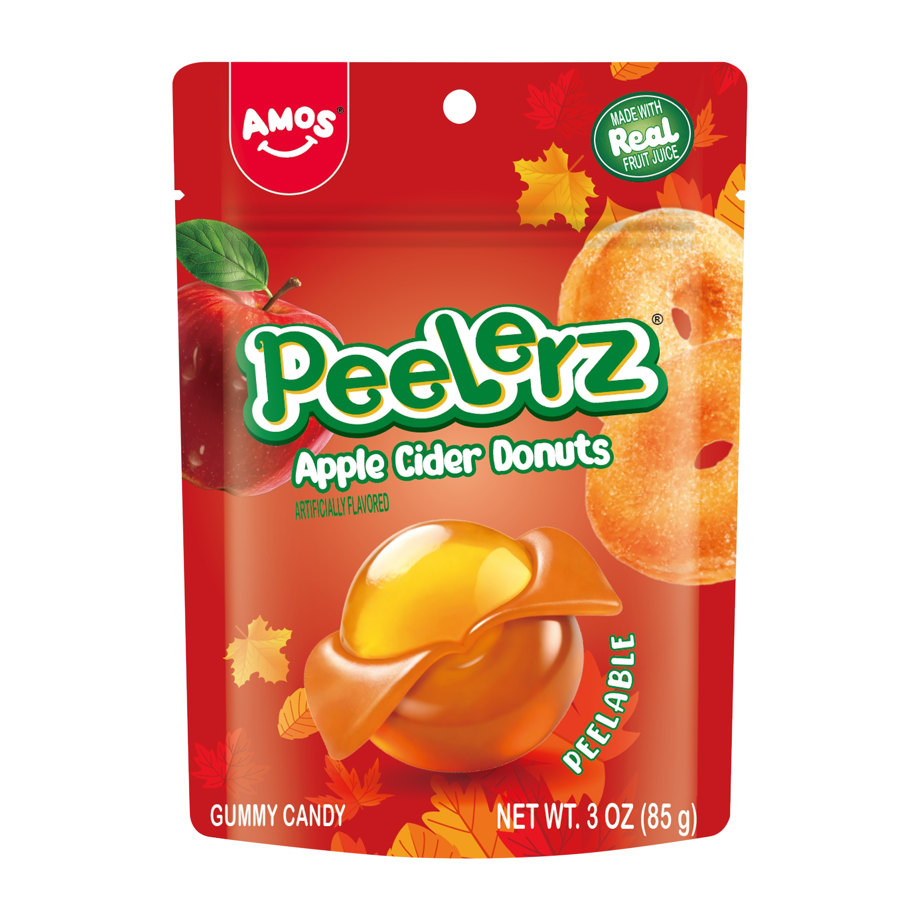 Amos® Peelerz® Apple Cider Donuts Gummy Candy 3oz