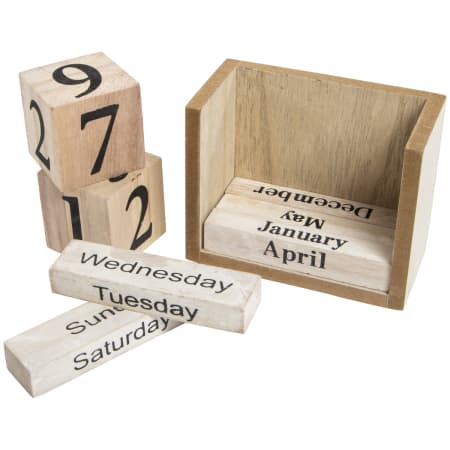 room 2 room wood perpetual calendar | Five Below