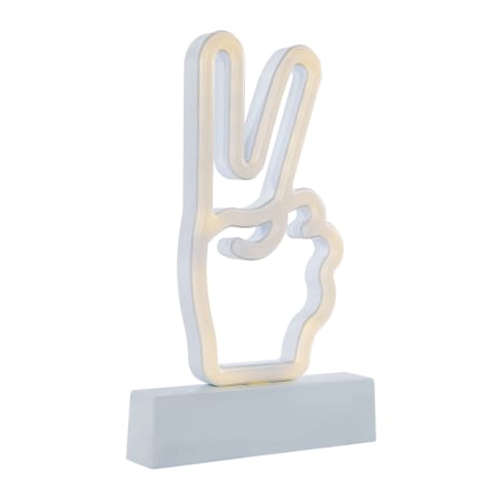 LED peace sign neon light with stand 8.5in, battery operated | Five Below