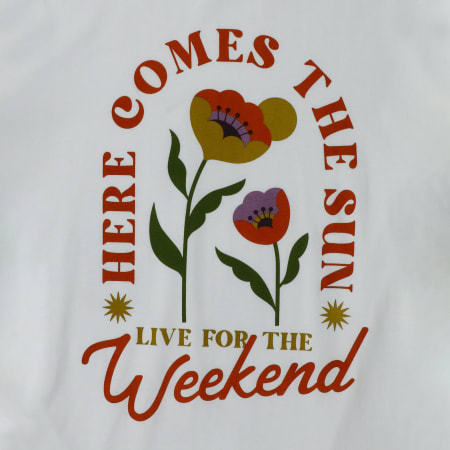 'here comes the sun' graphic tee