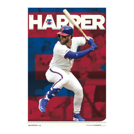 philadelphia phillies® bryce harper poster 34in x 22.375