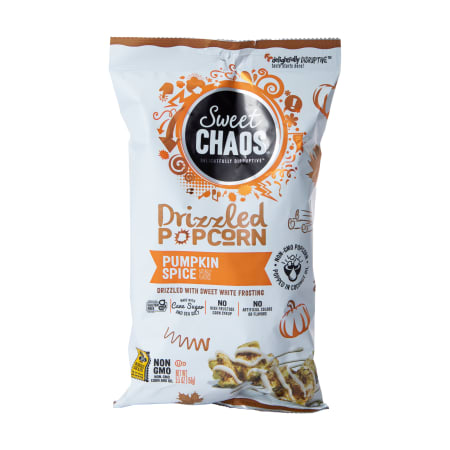 Sweet Chaos Pumpkin Spice Drizzled Popcorn 5 5oz Five Below