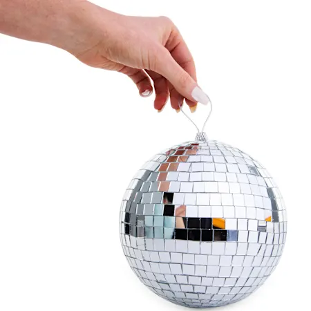 funky mirror disco ball 6in
