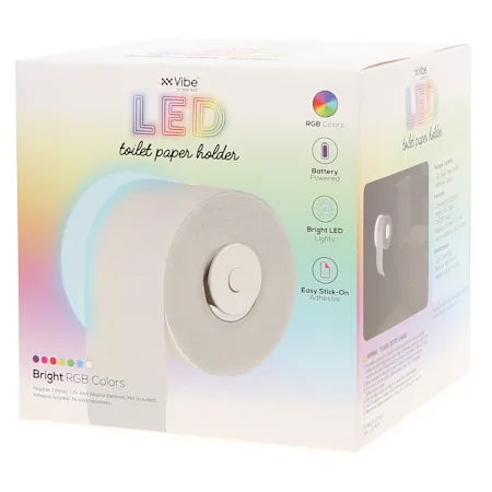 Led toilet paper holder top