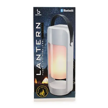 LED lantern bluetooth® speaker w/ flickering flame effect LED lantern bluetooth® speaker w/ flickering flame effect