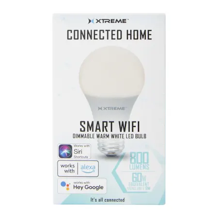 connected home smart wi fi LED dimmable light bulb Five Below