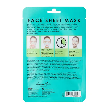 danielle creations® watermelon face sheet mask