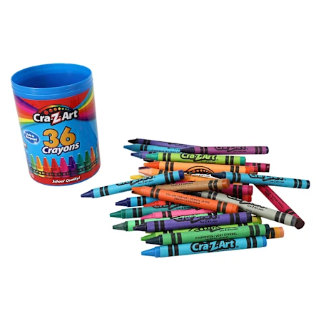 cra-z-art® 36 crayons in crayon-shape cannister | Five Below
