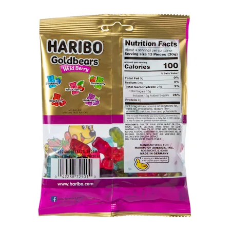 haribo® goldbears® wild berry gummy bears 4oz