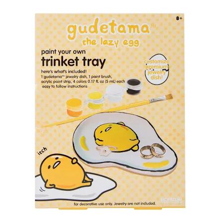 gudetama the lazy egg™ paint your own trinket tray | Five Below