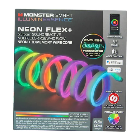 monster smart illuminessence neon flex light strip 6.5ft Five Below