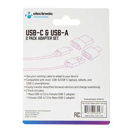 USB-C & USB-A Adapter Set 2-Pack
