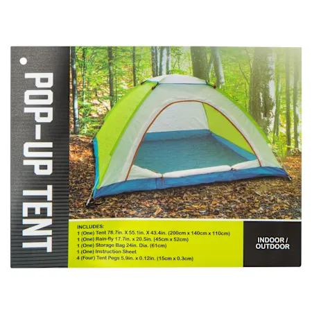 2 Person Tent - Pop Up Tent - 78.7in x 55.1in