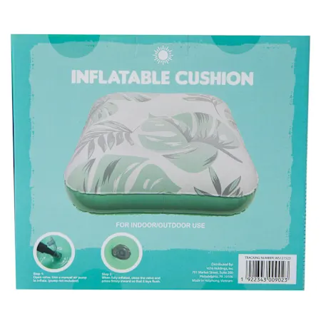 Printed Inflatable Outdoor Seat Cushion 21in x 21in