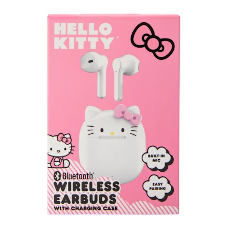 Hello Kitty® Wireless Earbuds With Charging Case & Mic
