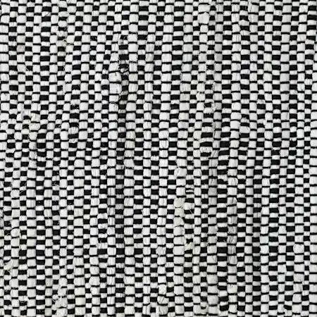 Black And White Chindi Rug