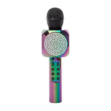 bluetooth® karaoke LED bling mic with speaker