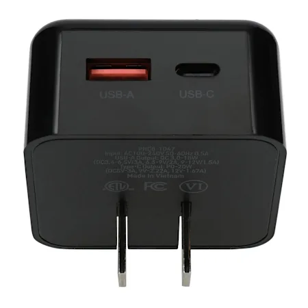20W Power Delivery & Quick Charge USB-C & USB Dual Port Wall Charger