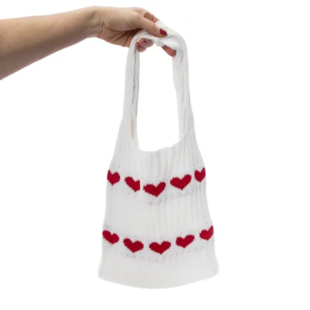 ★2024SS新作★RONRON★HEART PATTERN MESH TOTE BAG Abstract Circles Mesh Tote Bag | Erin Condren