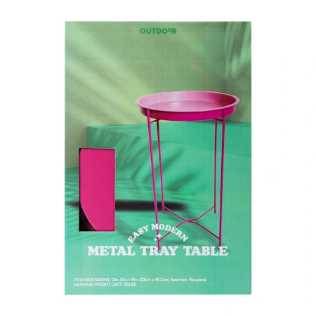 Modern Metal Tray Table