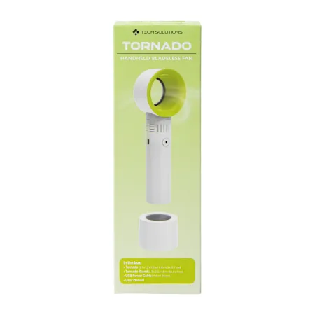 Tornado Bladeless Handheld Fan 2.7in x 7.8in