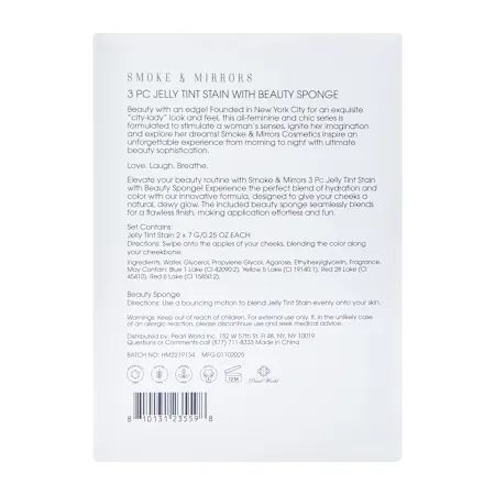 Cheeky Jelly - Jelly Tint Stain With Beauty Sponge 3-Pack