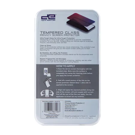 iPhone 16 Pro Max® Tempered Glass Privacy Screen Protector