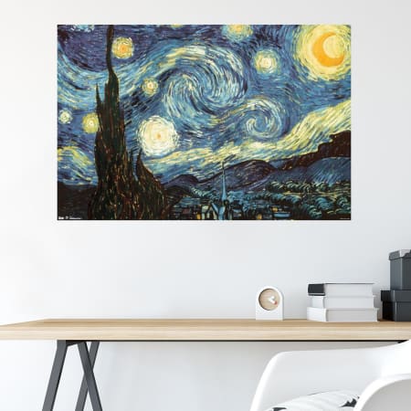 The Starry Night Poster 34in x 22.37in | Five Below