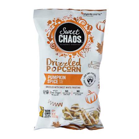 Sweet Chaos Pumpkin Spice Drizzled Popcorn 5 5oz Five Below