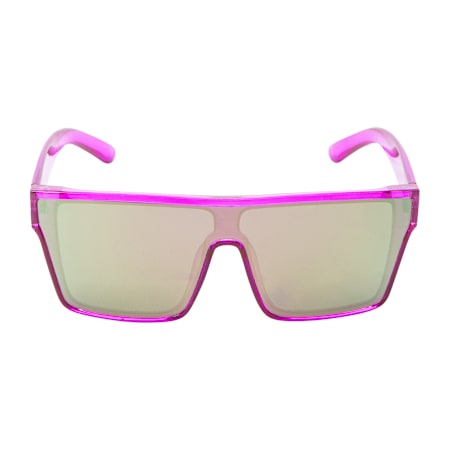 Juniors Plastic Oversized Shield Sunglasses