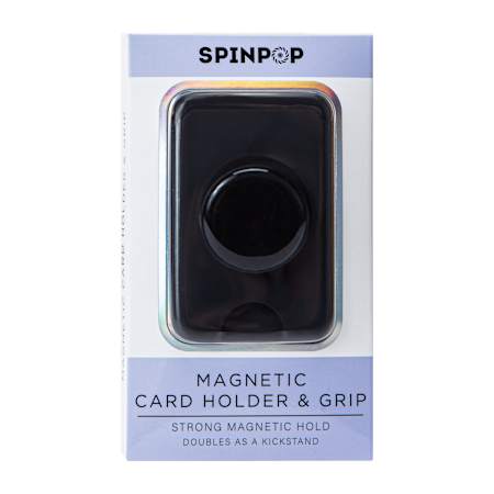 SpinPop Magnetic Card Holder & Phone Grip Combo