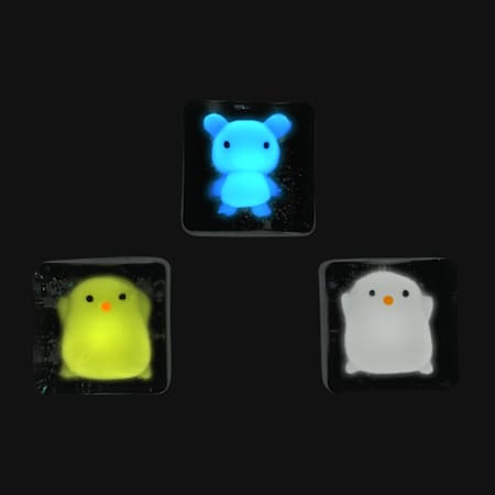 ORB Curiosities™ Taba-Licious™ Glow In The Dark Cubes Squish Toy