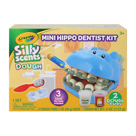 Crayola Silly Scents Dough Mini Hippo Dentist Kit Set | Five Below