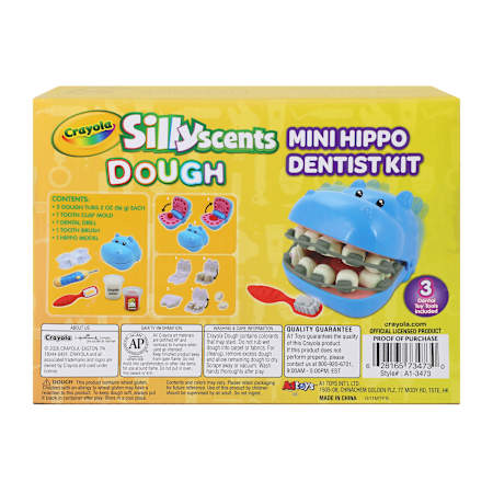 Crayola Silly Scents Dough Mini Hippo Dentist Kit Set | Five Below