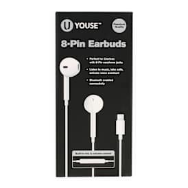 8-Pin Earbuds w/ Mic For iPhone® & iPad®