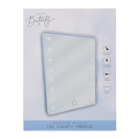 LED Vanity Mirror With 16 Leds & Storage