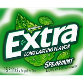 Extra® Spearmint Sugarfree Gum - 15 Sticks
