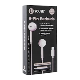 8-Pin Bluetooth® Earbuds With Mic & Volume Control