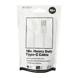 10ft Heavy Duty USB-C To USB-A Cable