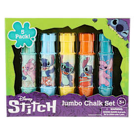 Disney Lilo & Stitch Jumbo Chalk Set With Holders 10-Piece