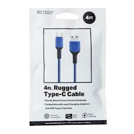 Rugged USB-C To USB-A 4ft Cable