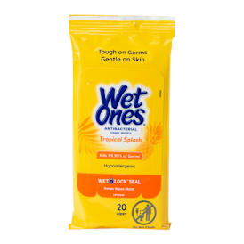 Wet Ones® Tropical Splash Antibacterial Hand Wipes 20-Count